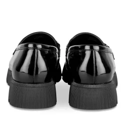 Derbies NOIR Fille Motif Vernis A Enfiler