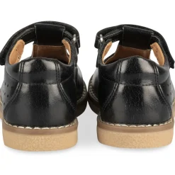 Derbies NOIR Fille Motif Uni Scratch