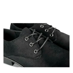 Derbies NOIR Fille Motif Uni Lacets