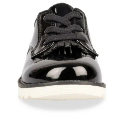 Derbies NOIR Fille Motif Uni Elastique