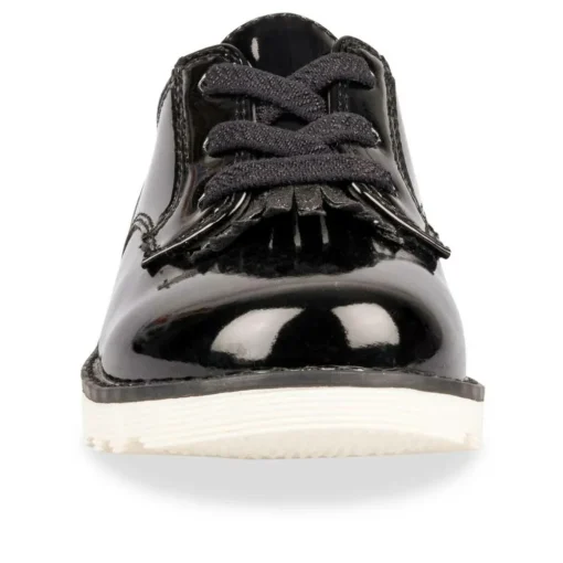 Derbies NOIR Fille Motif Uni Elastique