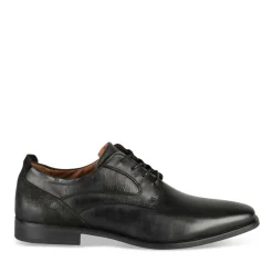 Derbies NOIR Homme CUIR Motif Uni A Enfiler