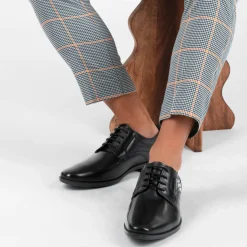 Derbies NOIR Homme CUIR Motif Uni Lacets