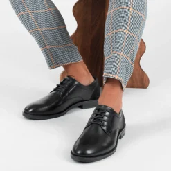 Derbies NOIR Homme CUIR Motif Uni Lacets