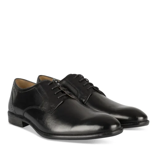 Derbies NOIR Homme CUIR Motif Uni Lacets