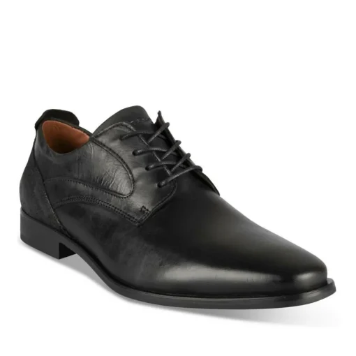 Derbies NOIR Homme CUIR Motif Uni A Enfiler