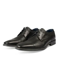 Derbies NOIR Homme CUIR Motif Uni Lacets