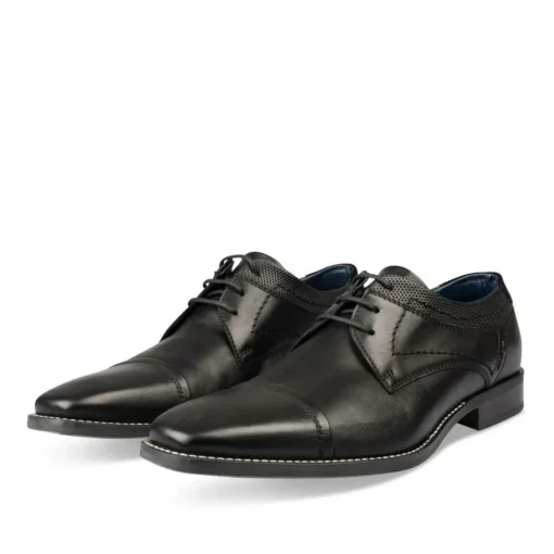 Derbies NOIR Homme CUIR Motif Uni Lacets
