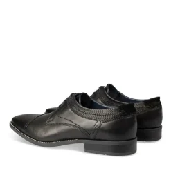 Derbies NOIR Homme CUIR Motif Uni Lacets