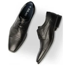 Derbies NOIR Homme CUIR Motif Uni Lacets