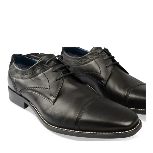 Derbies NOIR Homme CUIR Motif Uni Lacets
