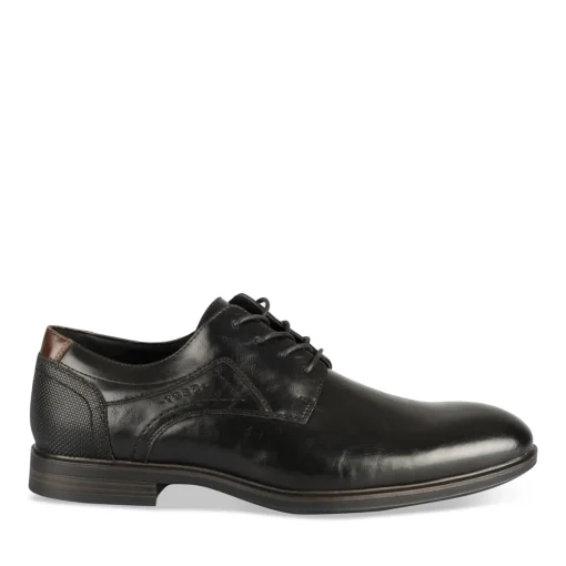 Derbies NOIR Homme Motif Uni Lacets