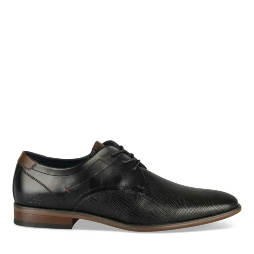 Derbies NOIR Homme Motif Uni Lacets
