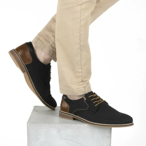 Derbies NOIR Homme Motif Uni Lacets