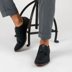 Derbies NOIR Homme Motif Uni Lacets