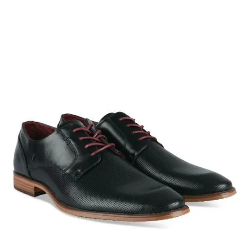 Derbies NOIR Homme Motif Uni Lacets