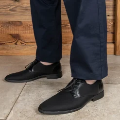 Derbies NOIR Homme Motif Uni Lacets