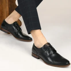 Derbies NOIR Homme Motif Uni Lacets