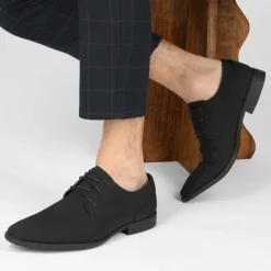 Derbies NOIR Homme Motif Uni Lacets