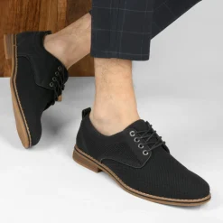 Derbies NOIR Homme Motif Uni Lacets