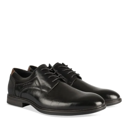 Derbies NOIR Homme Motif Uni Lacets