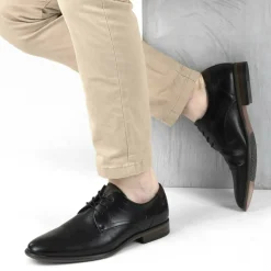 Derbies NOIR Homme Motif Uni Lacets