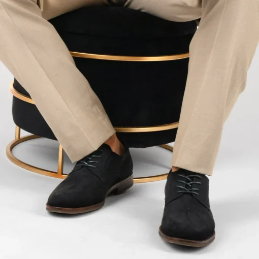 Derbies NOIR Homme Motif Uni Lacets