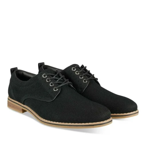 Derbies NOIR Homme Motif Uni Lacets