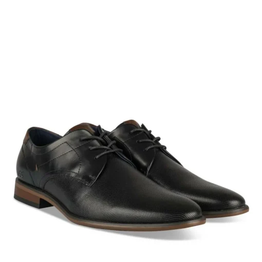 Derbies NOIR Homme Motif Uni Lacets