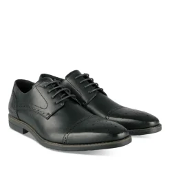 Derbies NOIR Homme Motif Uni A Enfiler