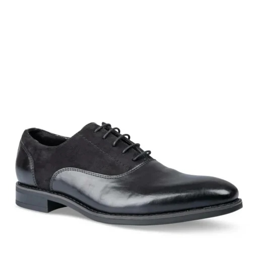 Derbies NOIR Homme Motif Uni Lacets