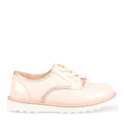 Derbies ROSE Fille Motif Uni Elastique