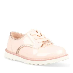 Derbies ROSE Fille Motif Uni Elastique