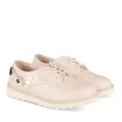 Derbies ROSE Fille Motif Coeurs Lacets
