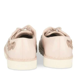 Derbies ROSE Fille Motif Coeurs Lacets