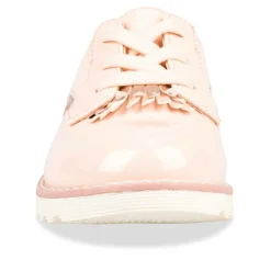 Derbies ROSE Fille Motif Uni Elastique