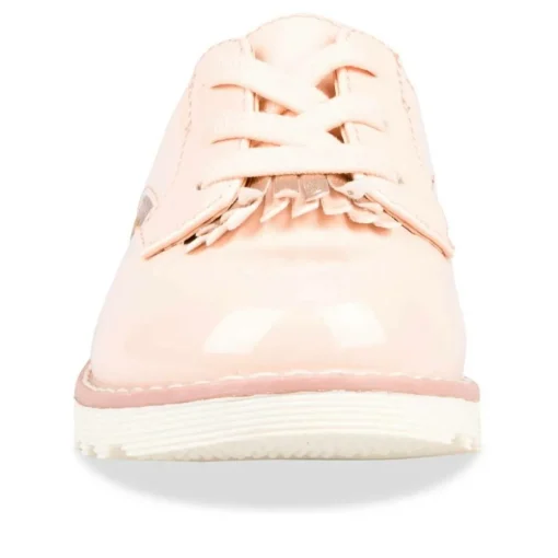 Derbies ROSE Fille Motif Uni Elastique