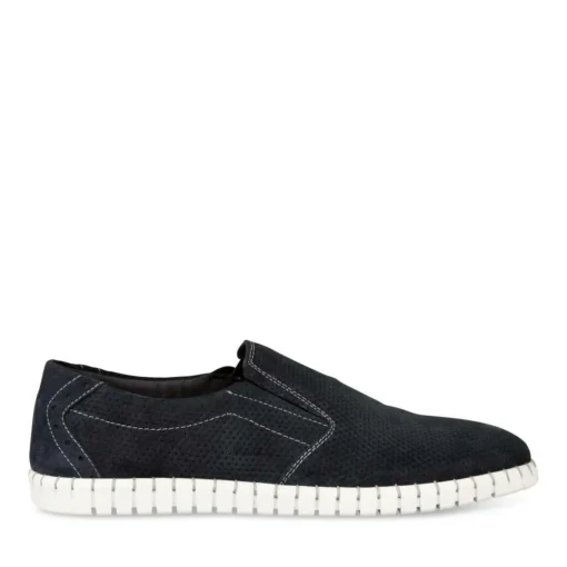 Derbies Slip-on MARINE Homme CUIR Motif Uni Elastique