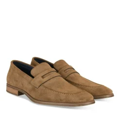 Derbies Slip-on MARRON Homme Motif Uni A Enfiler