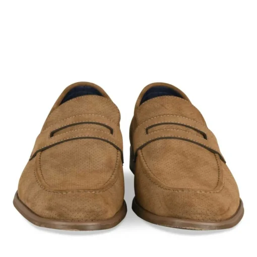 Derbies Slip-on MARRON Homme Motif Uni A Enfiler