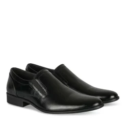 Derbies Slip-on NOIR Homme Motif Uni A Enfiler