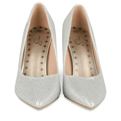 Escarpins Aiguille ARGENT Femme Motif Uni A Enfiler