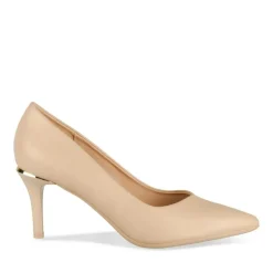 Escarpins Aiguille BEIGE Femme Motif Uni A Enfiler