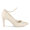 Escarpins Aiguille BEIGE Femme Motif Uni A Enfiler