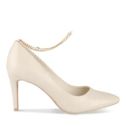 Escarpins Aiguille BEIGE Femme Motif Uni A Enfiler