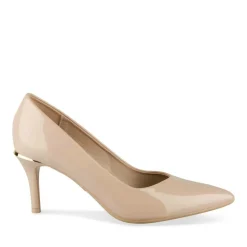Escarpins Aiguille BEIGE Femme Motif Vernis A Enfiler