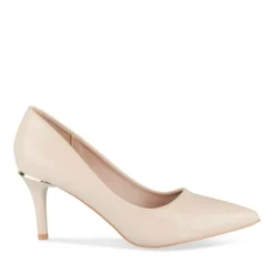 Escarpins Aiguille BEIGE Femme Motif Uni A Enfiler
