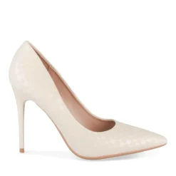 Escarpins Aiguille BEIGE Femme Motif Uni A Enfiler