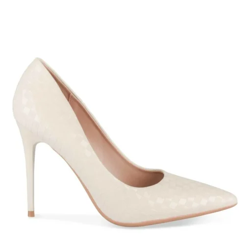 Escarpins Aiguille BEIGE Femme Motif Uni A Enfiler