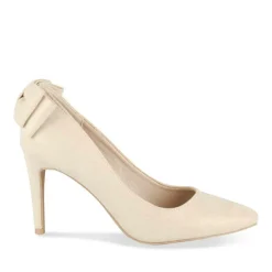 Escarpins Aiguille BEIGE Femme Motif Paillettes A Enfiler